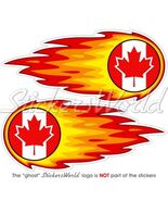 KANADA Flammende, Feuerballs KANADISCHE Vinyl Sticker Aufkleber 125mm x2 - $7.07