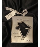 Angel Ornament, &quot;Angels gather when friends are near&quot;, by Ganz NEW - $279.78 MXN