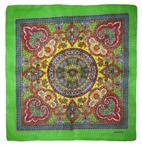 K&#39;s Novelties Set of 6 Ornate Paisley Mosaic Multi Color Green 100% Cotton Banda - £9.47 GBP