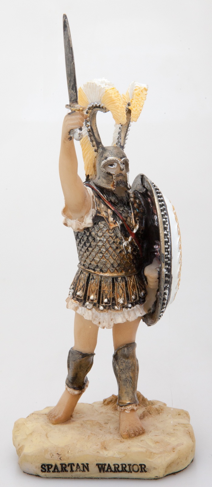 Ancient Greek Museum Statue Replica of Spartan Warrior Figurine Decor - $33.81