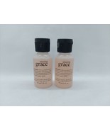2 Philosophy Amazing Grace Shampoo Shower Gel Bath Travel Mini 30ml/1oz - $278.18 MXN