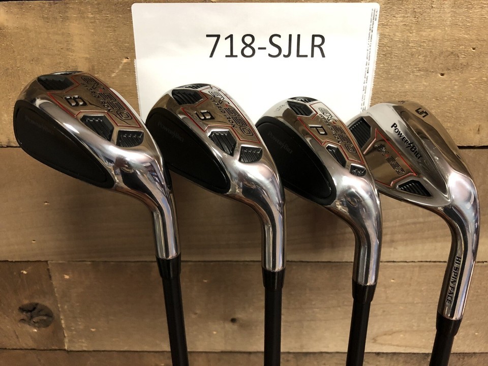 Demo PowerBilt EX 550 Hybrid Iron Set – Men’s Right-Handed Senior Flex Graphite (4-SW, 9/10 Condition)