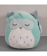 Squishmallow 11&quot;-12&quot; Lida Owl Sleep Mask Soft Sensory Plush BNWT Rest Time - £12.46 GBP