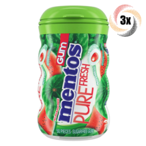 3x Bottles Mentos Pure Fresh Watermelon Flavor Gum | 50 Pieces Each | 3.53oz - £19.08 GBP