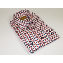 Men 100% Cotton Sports Shirt CIERO MONTERO Turkey Dress/Casual #5072-01 Red Blue image 4