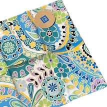 NEW Pottery Barn PB Teen Blue Yellow Floral Paisley Pop Pillowcase 100% ... - $18.69