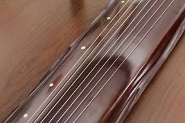 guqin Banana leaf type old fir wood brown China stringed instruments image 3