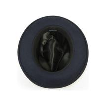 Men's Milani Wool Fedora Hat Soft Crushable Lined FD219 Navy Blue image 5