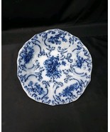 Antique Floral Flow Blue Bowl Trilby Wood and Sons Crown England 9-3/4&quot; ... - $465.61 MXN