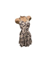Navy offsite floral dress small mossimo - $5.93