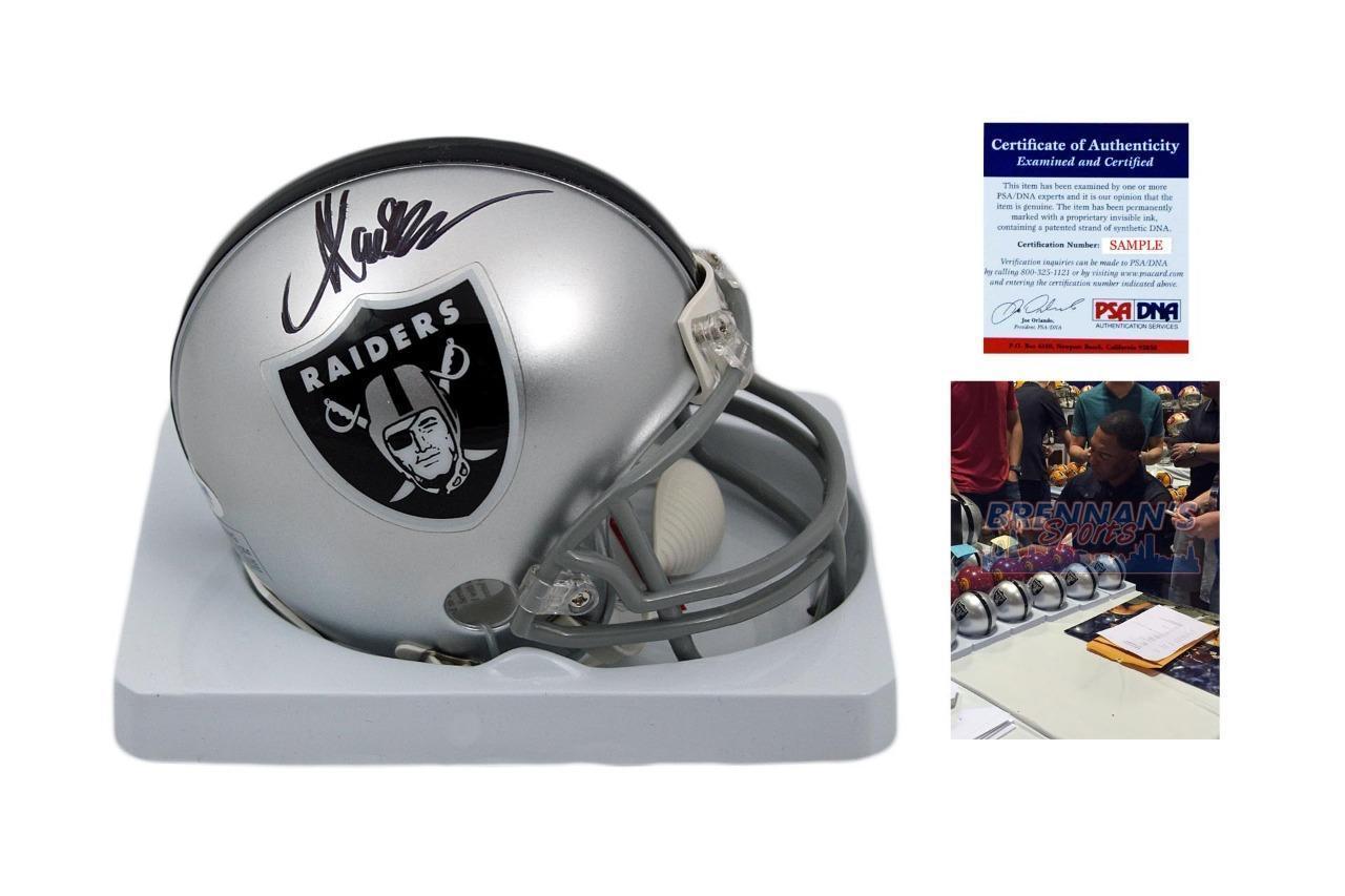Marcus Allen SIGNED Oakland Raiders Mini Helmet - PSA/DNA Autographed w PHOTO - $117.81