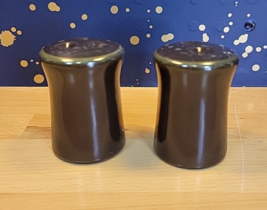 Franciscan Earthenware Madeira Brown/Green Salt &amp; Pepper Shaker No Stoppers - $14.99