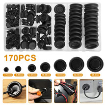 170x Rubber Grommet Assortment Kit Firewall Hole Plug Electrical Wiring Gasket - £18.86 GBP