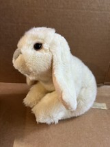 Cute Toys R Us Animal Alley 10” White Bunny Rabbit Lop Ears Stuffed Plush 2012 - £12.66 GBP