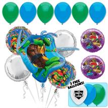 16pc TMNT Teenage Mutant Ninja Turtles Deluxe Balloon Bouquet - £22.74 GBP