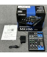 YAMAHA MG06 Compact Mixer Maximum 2 Mic / 6 Line Inputs (2 Mono + 2 Stereo) - $2,564.56 MXN