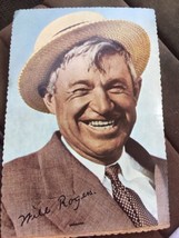 Estate Post Card Will Rogers in color unused Clear tape along part of left side - £17.87 GBP