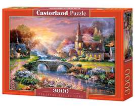 3000 Piece Jigsaw Puzzle, Peaceful Reflections, Woodland Seclusion, Idyllic Land - £28.32 GBP