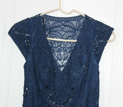 Sue Wong Nocturne Blue Embellished Sleeveless Dress Size Women&#39;s 2 - £39.46 GBP