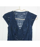 Sue Wong Nocturne Blue Embellished Sleeveless Dress Size Women&#39;s 2 - £38.93 GBP