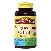 Nature Made Magnesium Citrate 250 mg Dietary Supplement (Netcount 180 Soft Gels) - £19.51 GBP