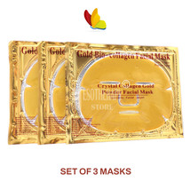 24K Gold Collagen Power Face Mask Pack of 3 - £13.58 GBP