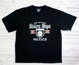 Caribbean Side Men&#39;s T-Shirt XXL Black Original Riviera Maya Est. 1970  - £14.47 GBP