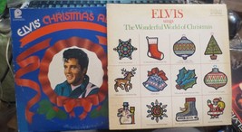 2 Elvis LP&#39;s Wonderful World of Christmas ANL1-1936 &amp; XMAS Album CAS 2428 - £7.63 GBP