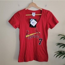 NWT Campus Lifestyle | MLB St. Louis Cardinals Holliday V-neck Tee, wome... - £16.62 GBP
