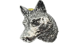 Wolf Pin Badge Brooch Wolf Face Nature Pewter Badge Partnership Lapel Unisex Uk - £6.04 GBP