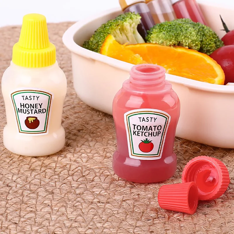 Play Kitchen Portable Seasoning Bottle Mini Ketchup Bottle Portable Small Pot Sa - £23.18 GBP