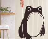 Unimpressed Frog Shower Curtain Ink Cute Funny Asian Style Traditional J... - $37.22