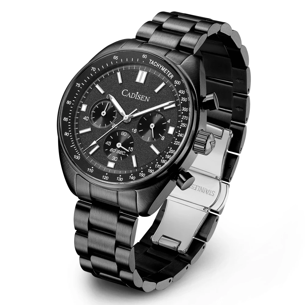 Retro Moon Wristwatch Mens Watches Top Luxury Chronograph Quartz Watch F... - $143.01