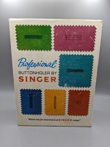 Vtg 1973 Singer Professional Buttonholer Model #38116 Original Box Instructions - £21.99 GBP