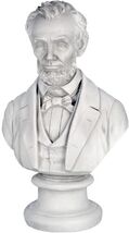 Abraham Abe Lincoln American US President Bust Sculpture 18" - $157.41