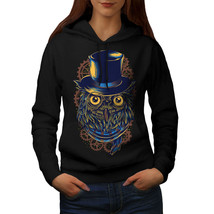 Wellcoda Owl Cool Fashion Womens Hoodie, Sir Bird Casual Hooded Sweatshirt - £28.97 GBP
