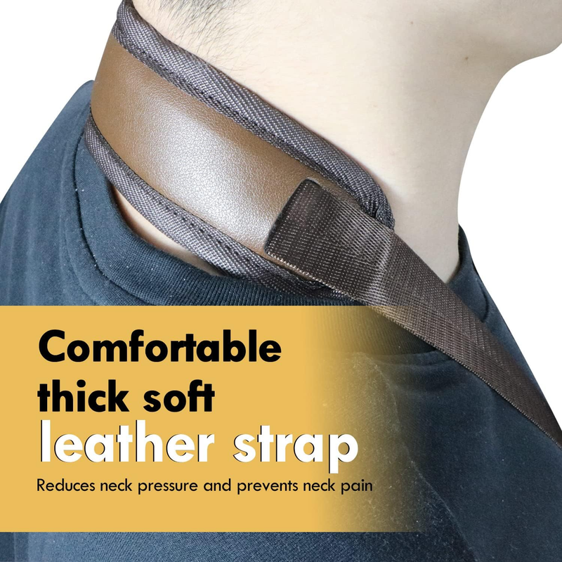 Saxophone Neck Strap Soft Sax Leather Strap Padded for Alto Sax Tenor Clarinet B Item image 4