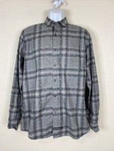 English Laundry Men Size S Blue Paisley Button Up Shirt Long Sleeve Flip... - $6.98