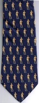 Seta Necktie Statue Of David Repeat Navy - $18.80