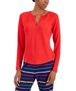 Jenni Women's Split-Neck Pajama Top, Chili Red, Medium $29.50 - $14.00