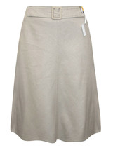 Ladies Women M&amp;S FLAX Linen Blend Pull A-Line Skirt Size 10 - £16.09 GBP