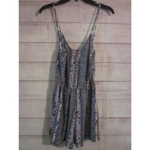 Raya Sun Romper Woman&#39;s Size Small Sleeveless Blue Pink Boho Hippie Paisley - £7.18 GBP