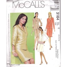 UNCUT Vintage Sewing PATTERN McCalls 3164, Misses 2001 Petite Lined Jacket - $17.42