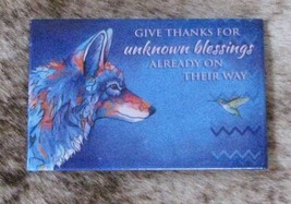 LEANIN TREE &quot;Give Thanks Unknown Blessings&quot; #67297 Refrigerator Magnet~3&quot; x 2&quot;~ - £5.84 GBP