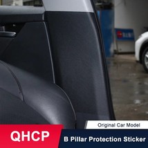 QHCP Car Inner B Pillar Sticker Door Column Protection Safety Belt Buckle Anti-s - £79.58 GBP