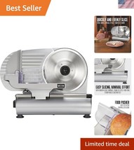 Adjustable Electric Meat Slicer with 9&quot; Stainless Steel Blade &amp; Suction ... - $227.99