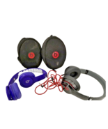 Beats by Dr. Dre ~ Beats Solo HD Purple &amp; Beats Solo Black In Cases - 2 ... - £38.79 GBP