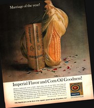 1963 Imperial Margarine Vintage Print Ad Corn Cob Wedding Confetti Wall ... - $22.24