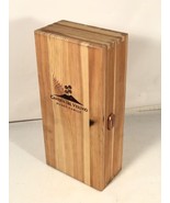 Cantina Del Oliva Olio &amp; Vino Aceto Solido Legno Presentazione Box Craft... - $39.58