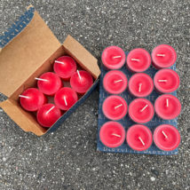 PartyLite Candles Lot of 6 Votive &amp; 12 Tealight in Red Apple Orchard - £19.35 GBP